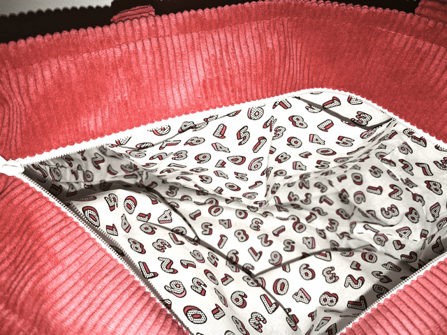 Sac velours rose Modèle Angélique