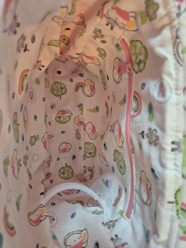 Sac à dos fushia et souris personnalisé