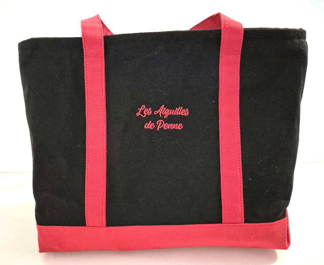 Sac en coton noir et rouge avec fermeture éclair Modèle Mali
