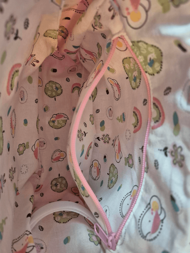 Sac à dos fushia et souris personnalisé