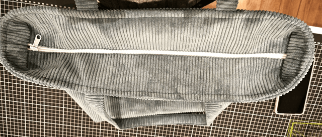 Sac velours bleu Modèle Angélique