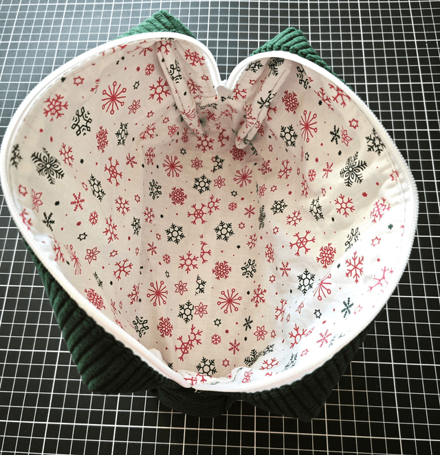 Trousse velours verte