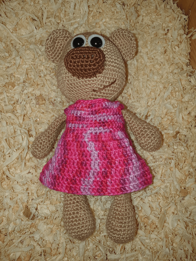 Robe pour Camille en dégradé de Fushia (seule)
