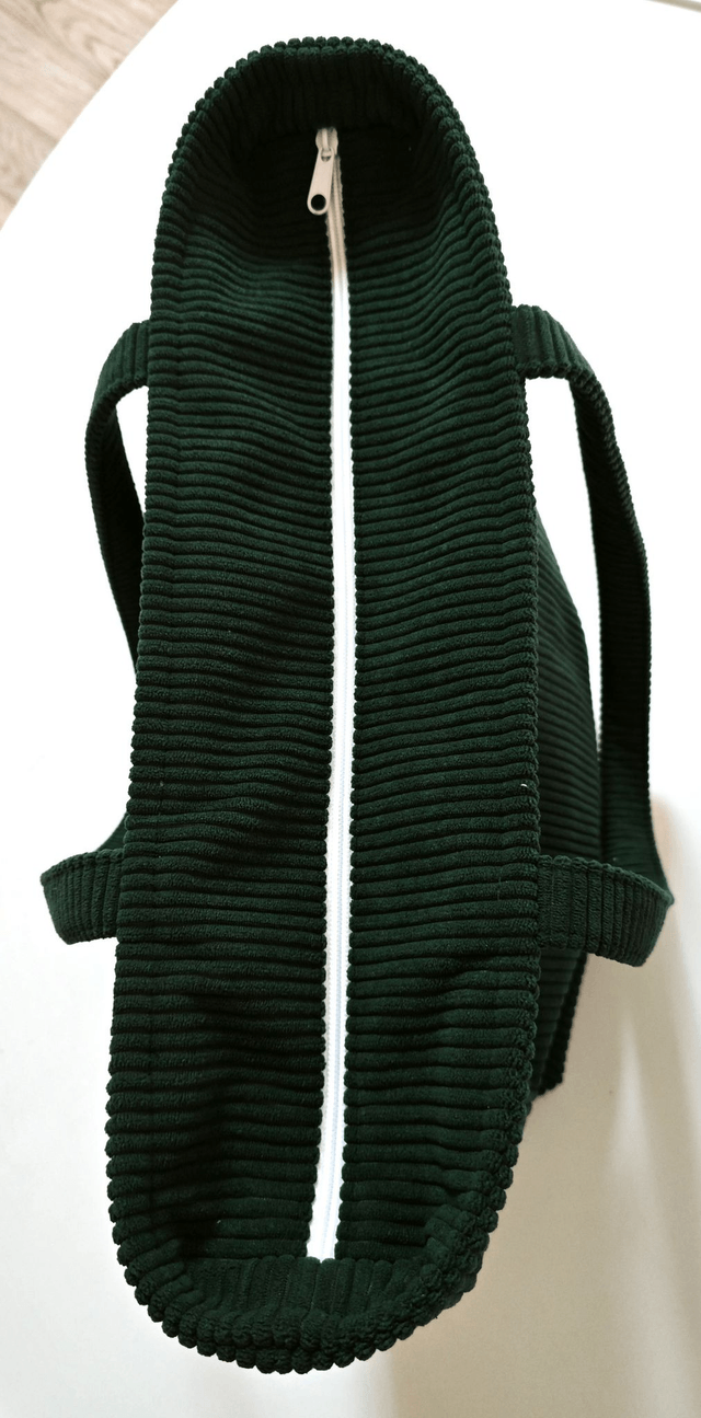 Sac velours vert Modèle Angélique