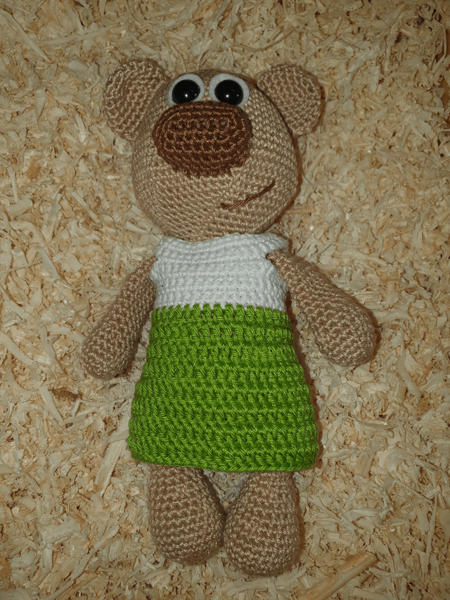 Robe pour Camille Blanche et Verte (seule)