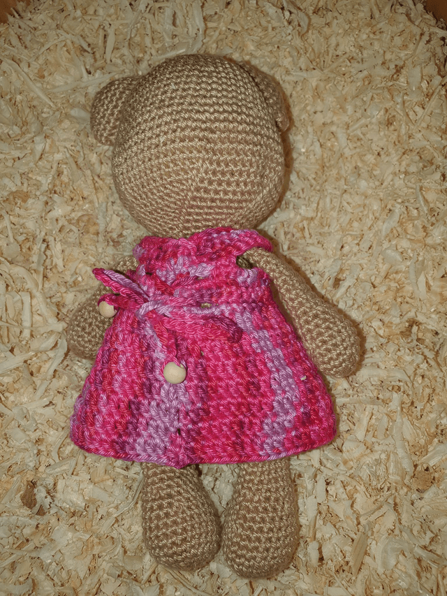 Robe pour Camille en dégradé de Fushia (seule)