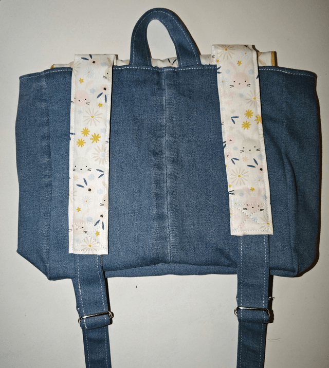 Sac à dos Lapins en jean 