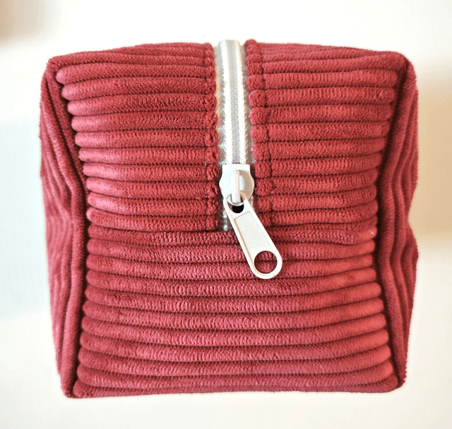 Trousse velours rose