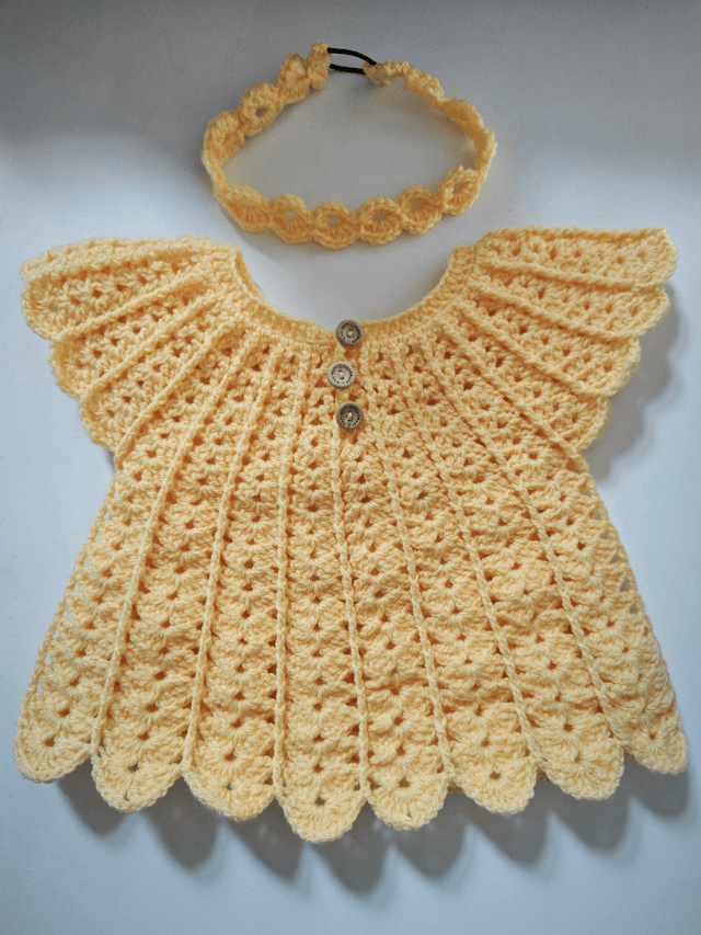 Top jaune 18 mois + head-band 