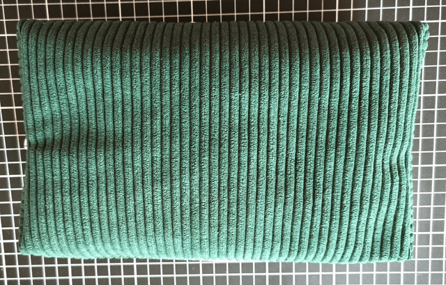 Trousse velours verte