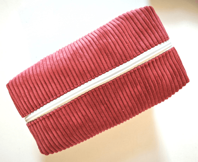 Trousse velours rose