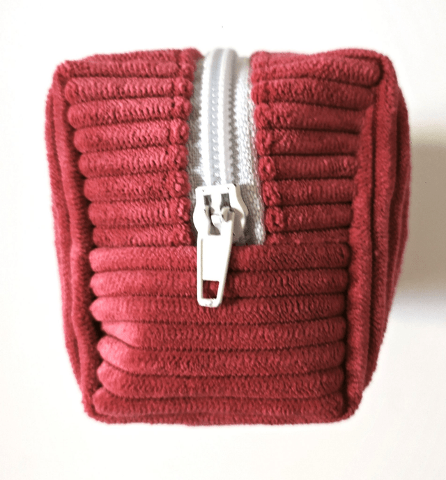 Petite trousse velours rose 