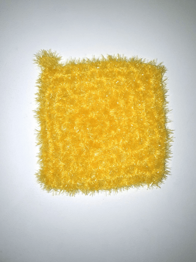 Lavette pour la toilette, la vaisselle ou les vitres jaune