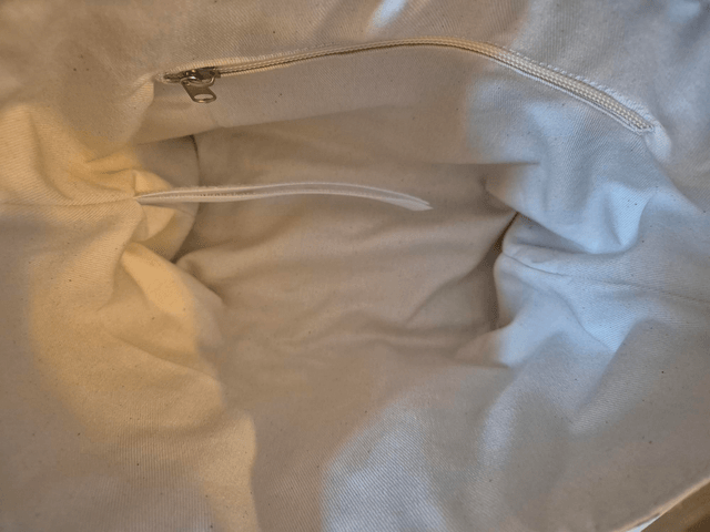 Sac en lin motifs fleurs bleues Modèle Agnès