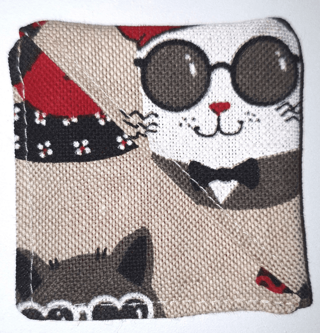 Marque pages rouge motifs chats