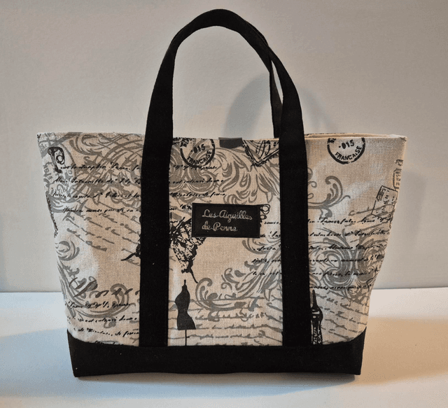 Sac en lin motifs Paris Modèle Agnès