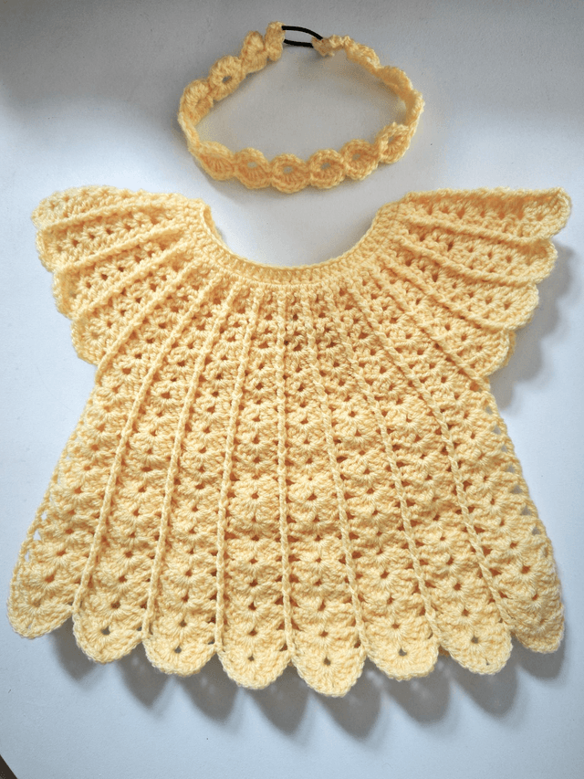 Top jaune 18 mois + head-band 