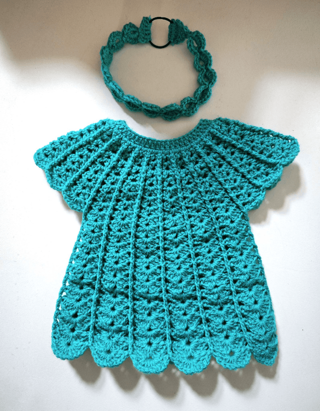 Top turquoise 1-3 mois + head-band