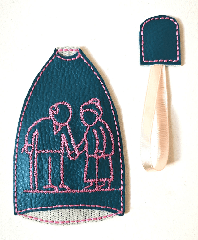 Porte clés vieux couple 