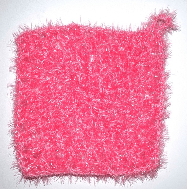 Lavette pour la toilette, la vaisselle ou les vitres rose 