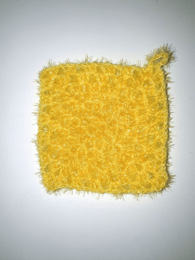 Lavette pour la toilette, la vaisselle ou les vitres jaune
