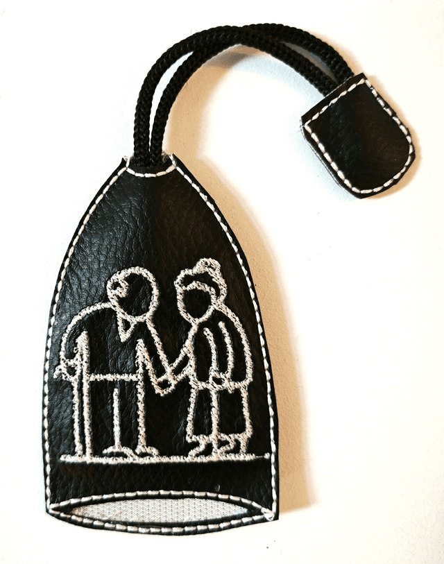 Porte clés vieux couple